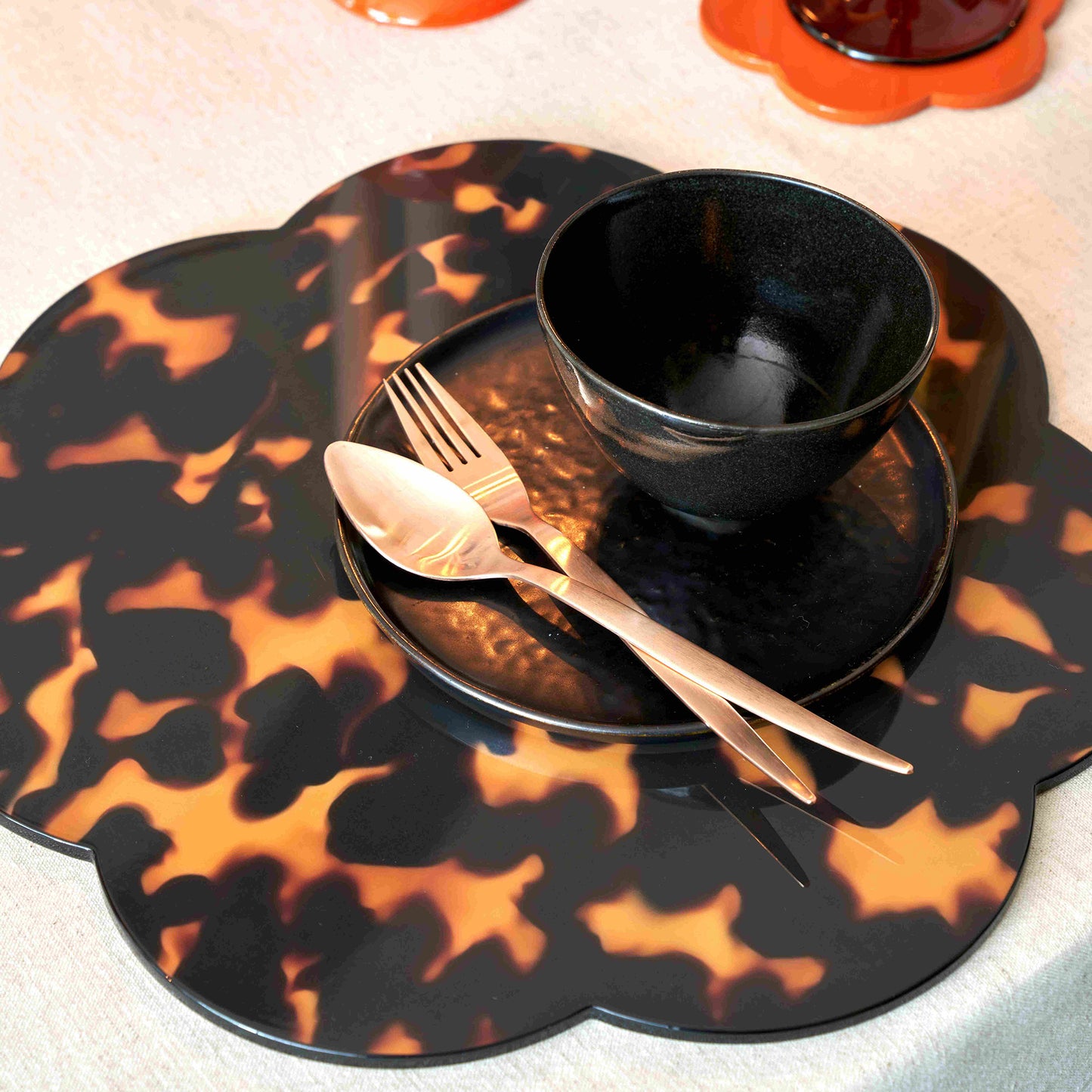 Faux Tortoiseshell Placemat - Set of 4