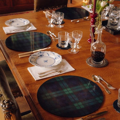 Black Watch Tartan Placemats- Set of 4