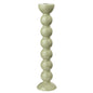 Extra Tall Sage Bobbin Candlestick - 33cm