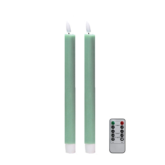 Sage Wax LED Candles - Set of 2