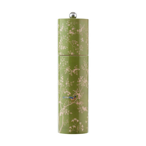 Chinoiserie Green Salt or Pepper Mill