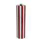 Burgundy Striped Column Salt or Pepper Mill