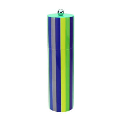 Multicoloured Striped Column Salt or Pepper Mill