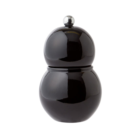 Black Lacquer Chubby Salt & Pepper Mill