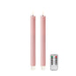 Pink Wax LED Candles - Set of 2