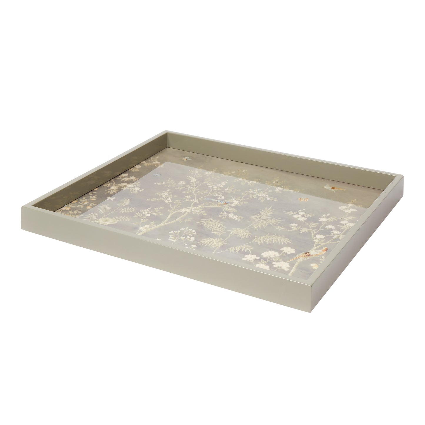 Chinoiserie Medium Tray Grey