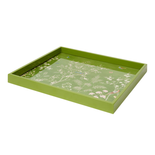 Chinoiserie Medium Tray Green