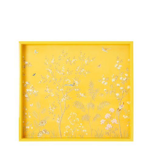 Chinoiserie Medium Tray Yellow