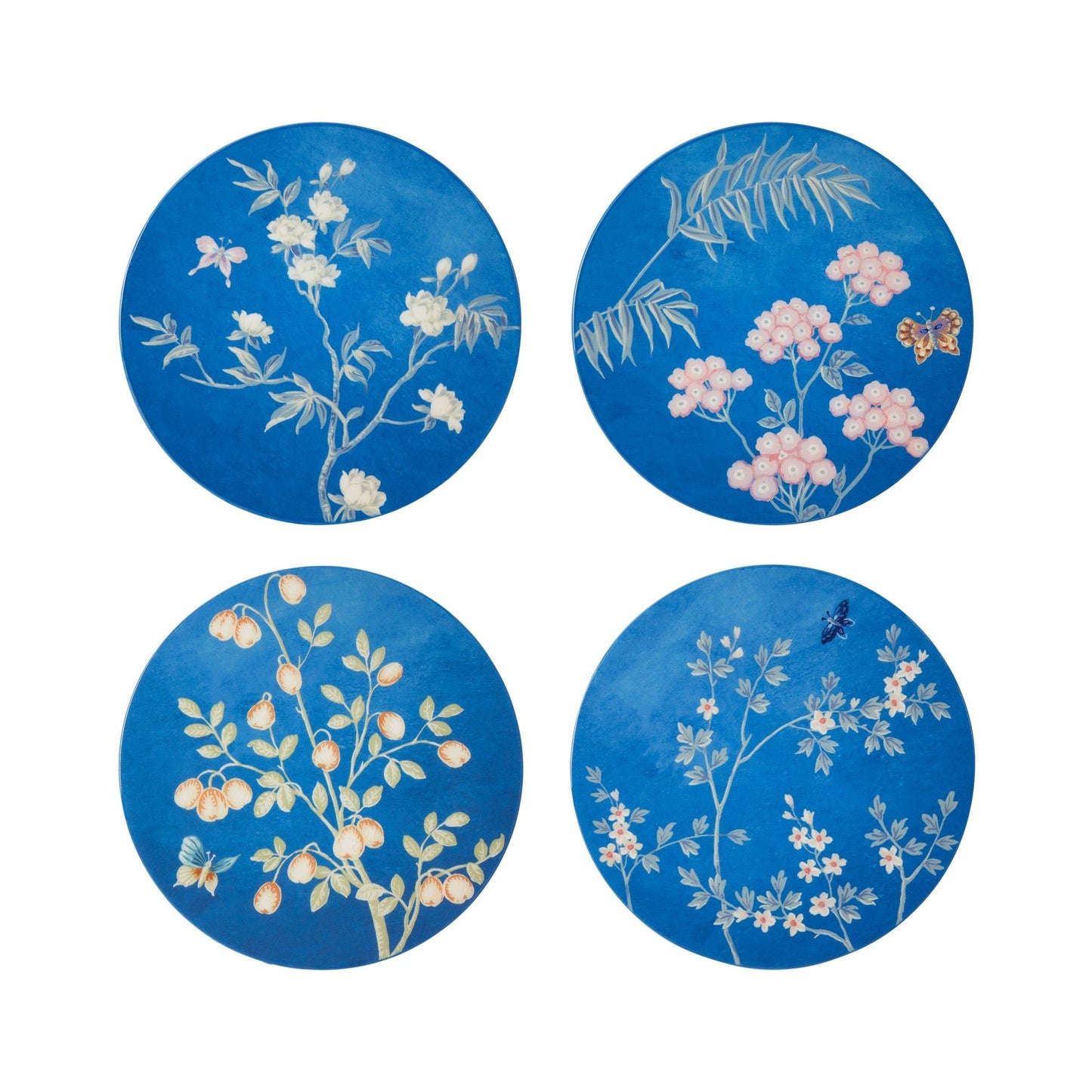 Blue Chinoiserie Coasters - Set of 4