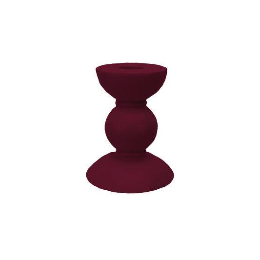 Small Cherry Bobbin Candlestick - 10cm