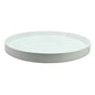 White Round Medium Lacquered Tray