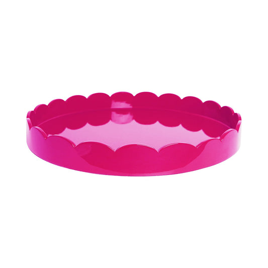 Watermelon Round Medium Lacquered Scallop Tray