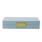 Light Blue Lacquer Box With Gold - Boxes & Pots - Addison Ross