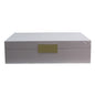 Large Chiffon Grey & Gold Glasses Box