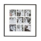 Nine Aperture Black Wall Hanging Frame