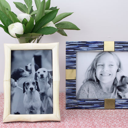 White Bone 4 x 6 Photo Frame - Exotic Frames - Addison Ross