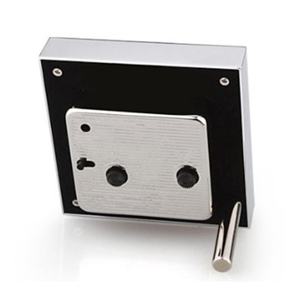 Taupe Enamel Square Alarm Clock - Clock - Addison Ross