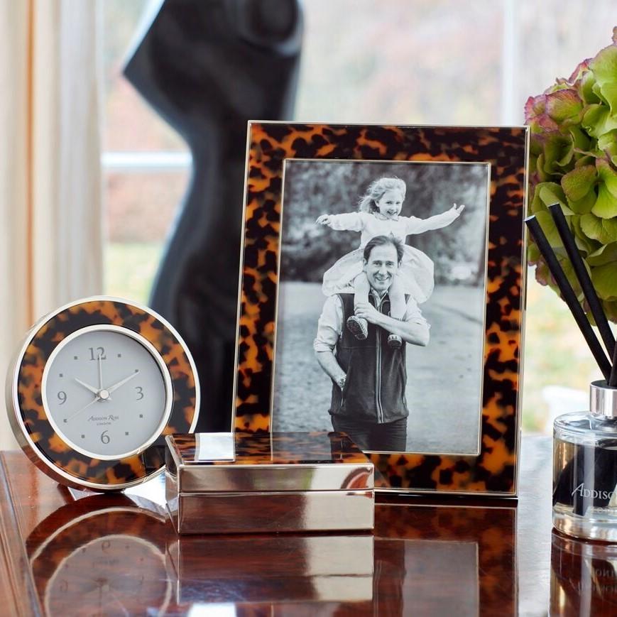 Tortoiseshell & Silver Photo Frame