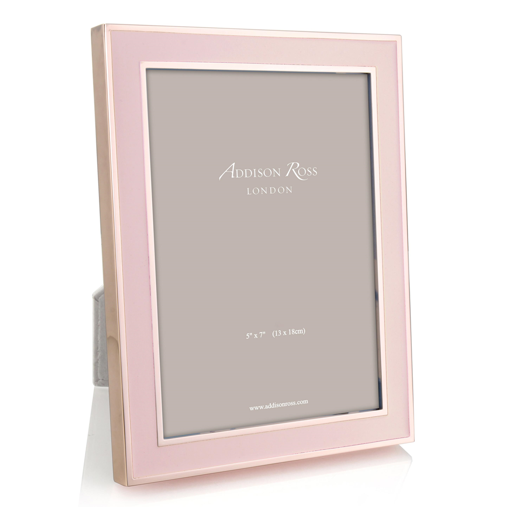 Blush Pink Enamel & Rose Gold Frame - Enamel Frames - Addison Ross