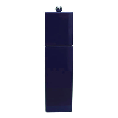 Navy Square Pillar Salt or Pepper Mill