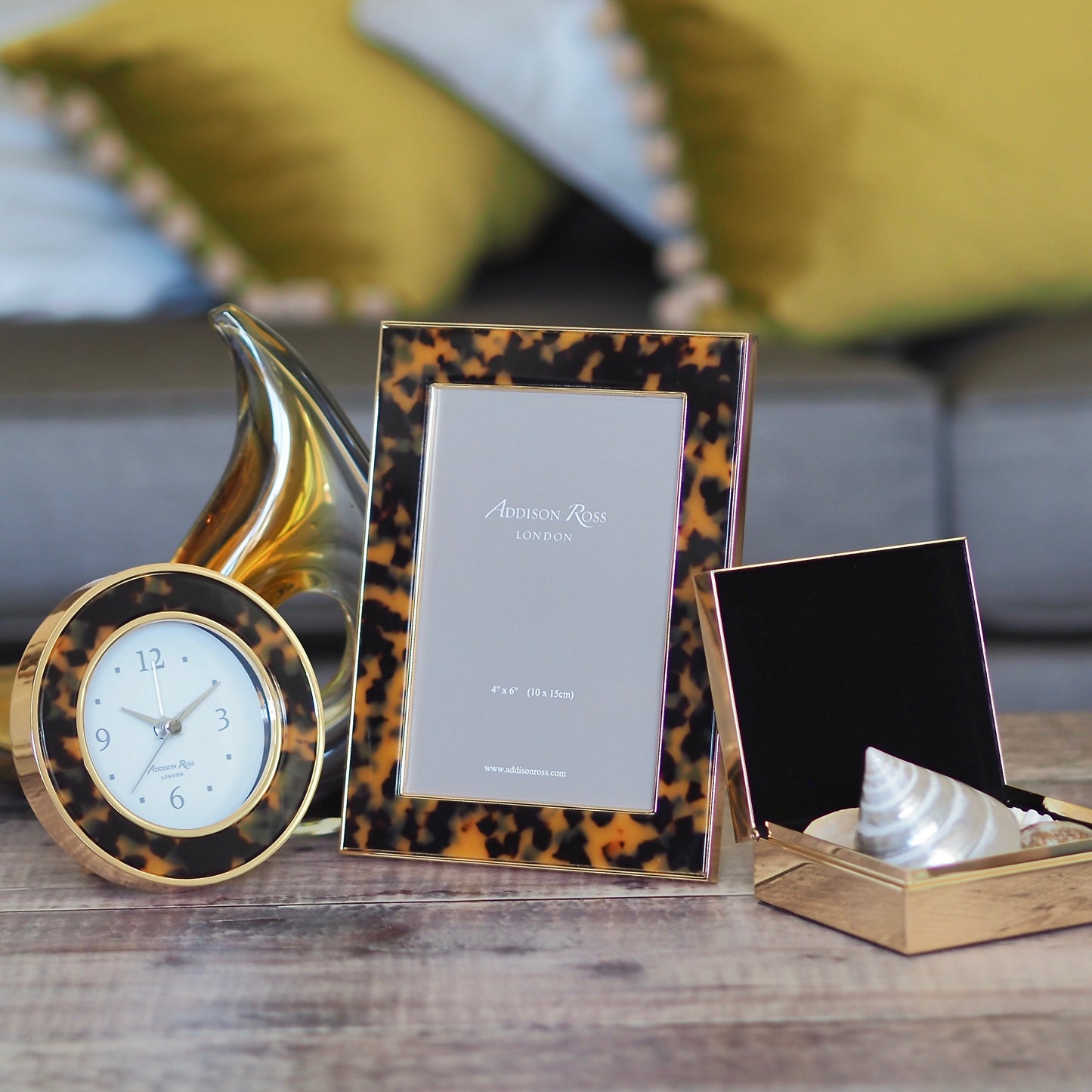 Tortoiseshell & Gold Photo Frame