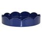 Navy Blue Small Round Scallop Tray