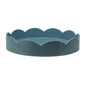 Pale Denim Blue Small Round Scallop Tray