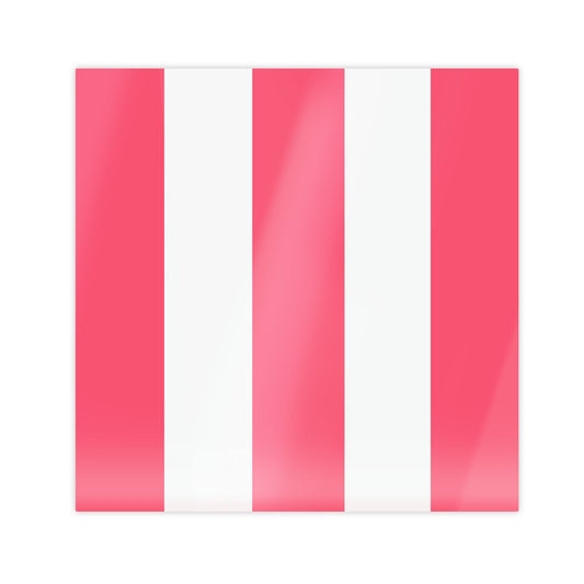 Fuschia & White Lacquer Placemats – Set of 4