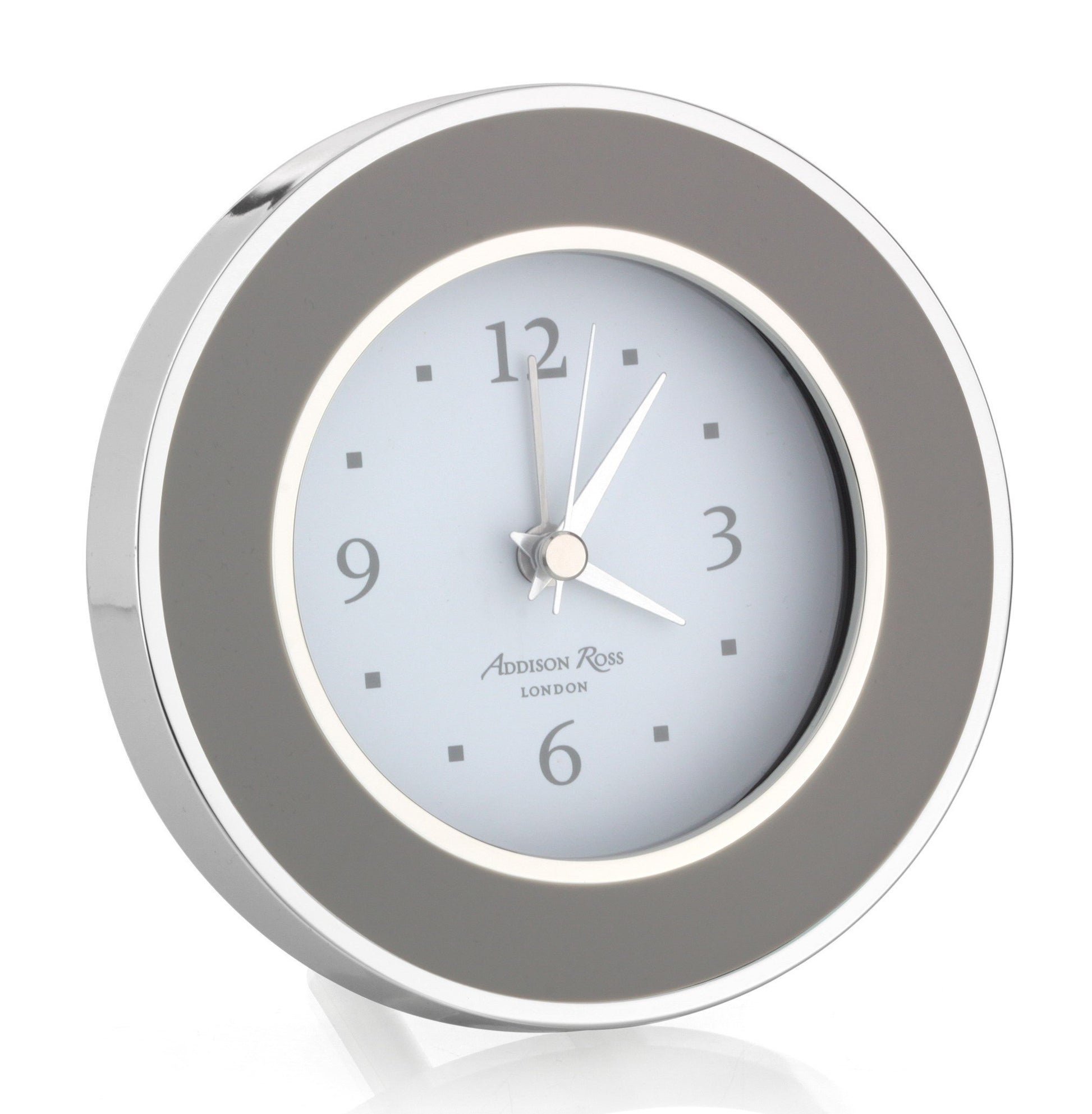 Chiffon & Silver Silent Alarm Clock - Addison Ross Ltd UK