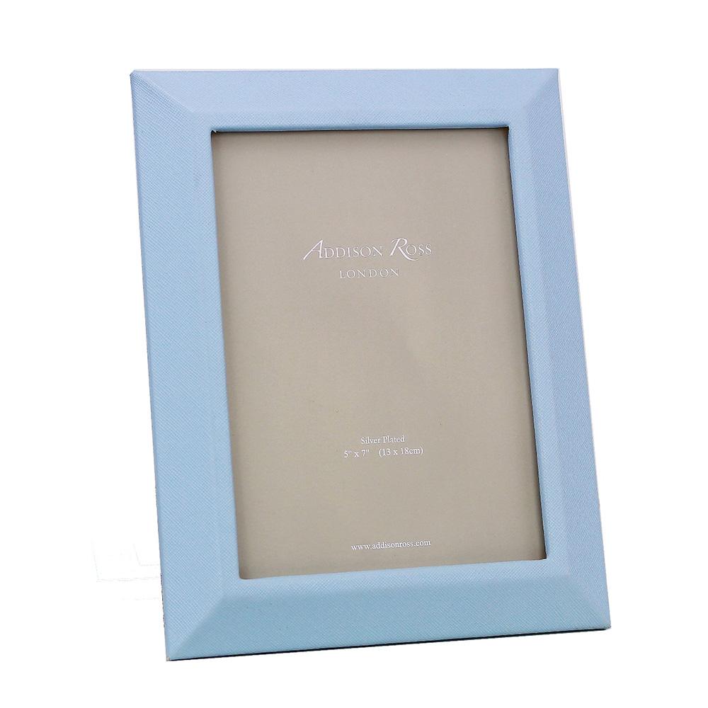 Blue Faux Leather Photo Frame - Leather Frames - Addison Ross