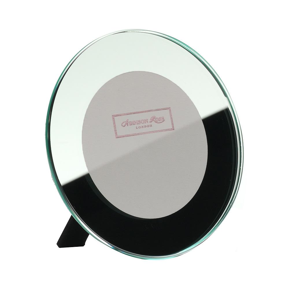 3x3 Round Mirror Photo Frame - Glass Frames - Addison Ross