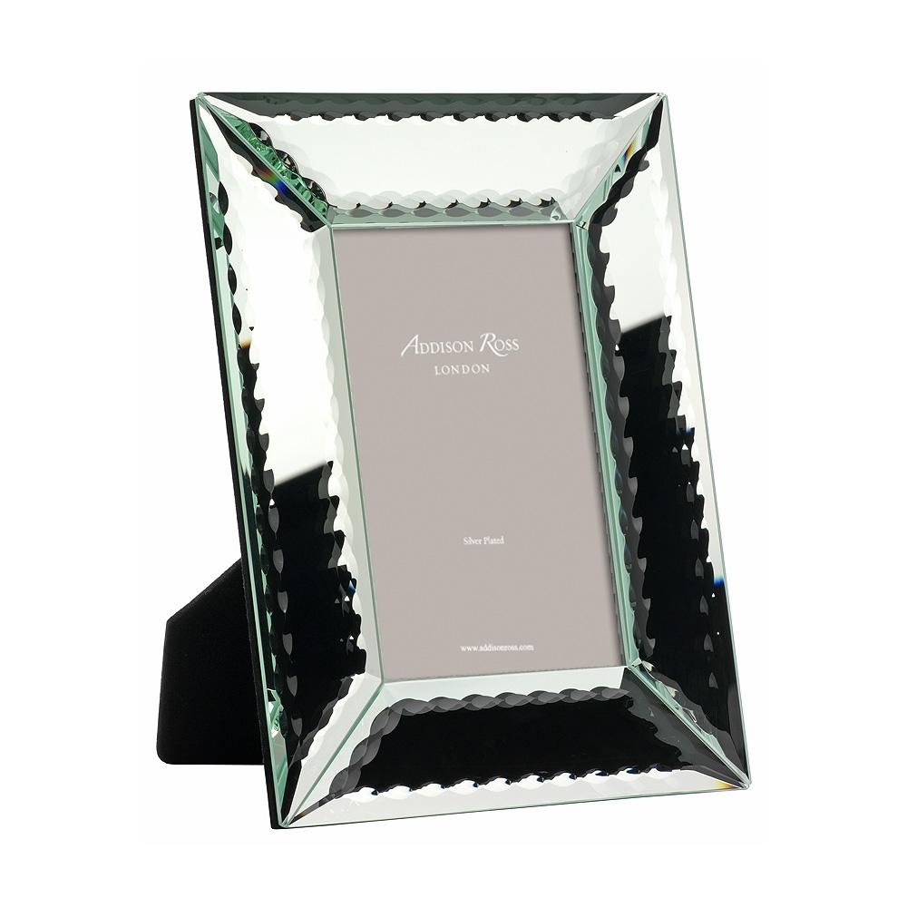 Scalloped Edged Mirror Photo Frame - Glass Frames - Addison Ross